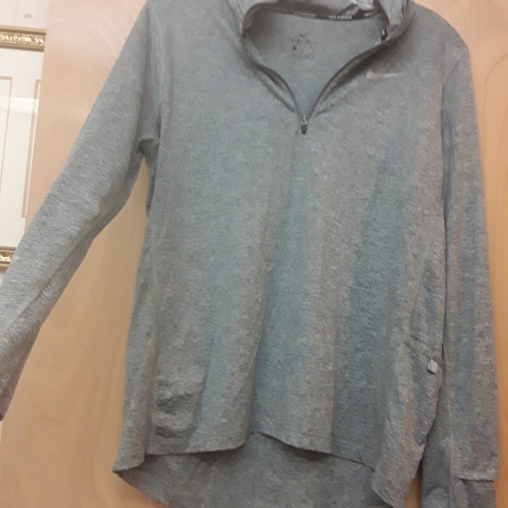 Nike Elements Grey Pullover Quarter Zip M - image 6